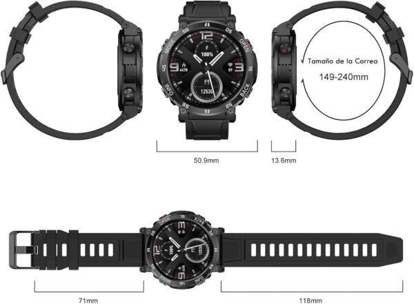 AVUMDA Reloj Inteligente Hombre 1.52"