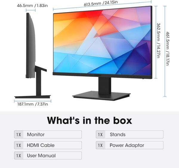 KOORUI, Monitor 27 Pulgadas 75 Hz FHD 1080P