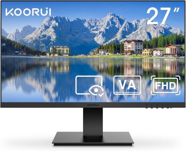 KOORUI, Monitor 27 Pulgadas 75 Hz FHD 1080P