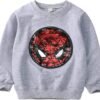 Niños Niñas Superhero Flip Lentejuelas Color Moda sudadera de manga larga Algodón (3-8 años)